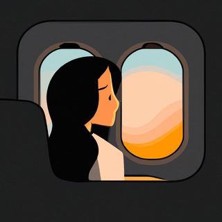 Закат в иллюминаторе