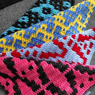 Мозаичное Вязание крючком | Mosaic crochet | Реглан крючком